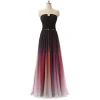 NW1201 Graduated Colors Women Dress Chiffon Prom Gown special occasions prom dresses