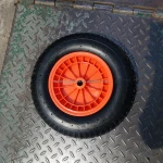 Nylon Rim 4.8/4.00-8 Wheelbarrow Inflatable Tire Wheel Wheel Barrow or Tool Cart Natural Rubber 3 Years Standard Size Accept OEM