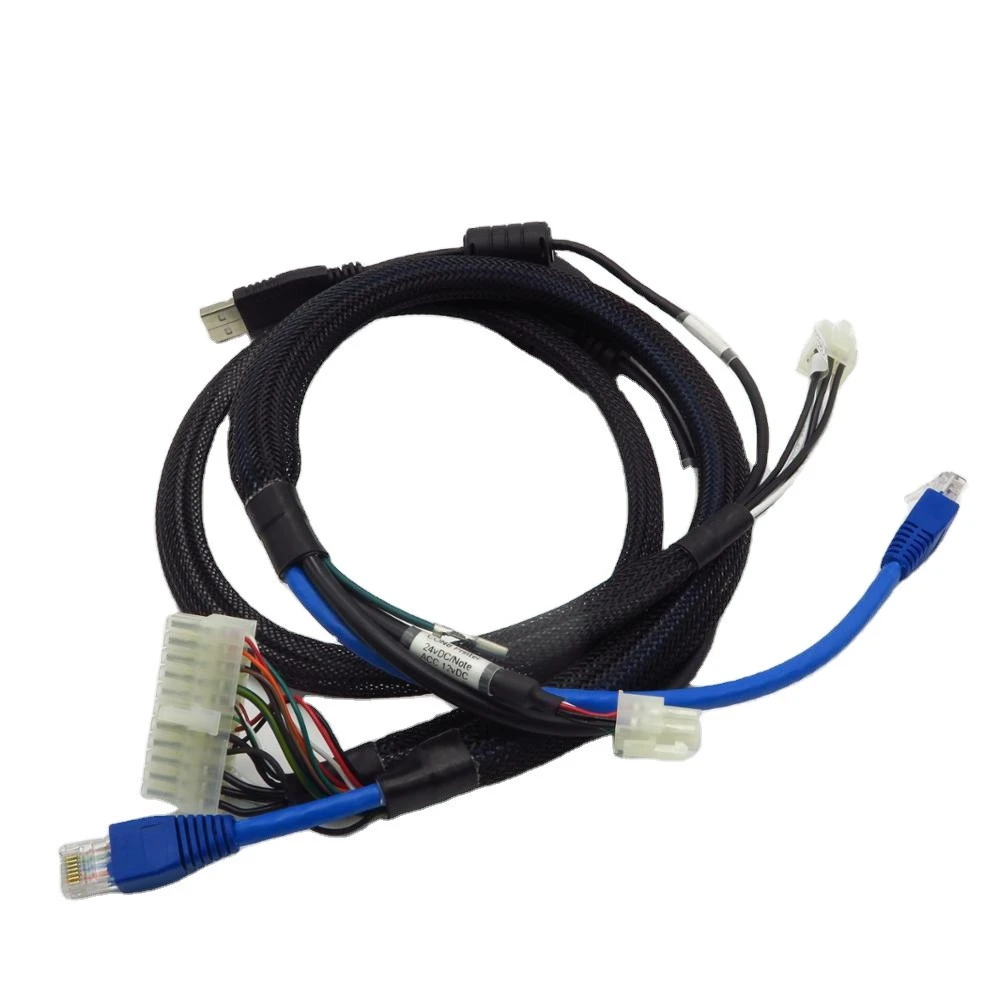 OEM ODM High Quality Communication Wire Harness Custom RJ Plug USB Ferrite Core D-sub Connector Cable Looms Tailor Made