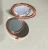 Import OEM ODM rose gold round pocket metal compact mirror from China