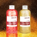 OEM Private Label Perfumed Natural Organic Skin Whitening Lightening Moisturizing Fruit Juice Shimmer Body Wash Bath Shower Gel