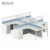 Import Office Desk Cubicle 4 People Office Desk L Shaped Desks Partition from China