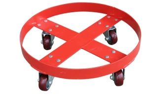 Oil drum dolly, steel round dolly