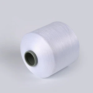 Optical white and rw white Free samples 70 denier polyester yarn linen yarn for weaving label