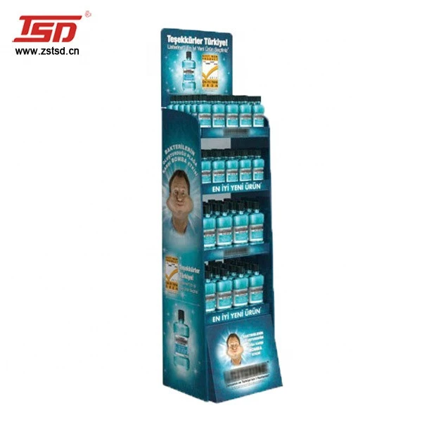Oral hygiene products detachable display shelf mouth wash detachable display stand mouthwash shelf display