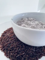 Organic Riceberry Rice Flour Gluten Free for Pasta Pastry and Baker Gluten Free 80 Mesh