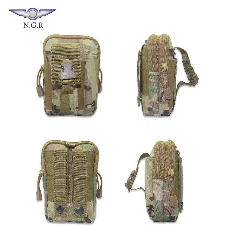 Outdoor Camping hiking Emergency survival kit molle bag with multi survival tools