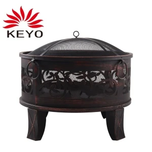 Outdoor Fire Pit BBQ Portable Camping Firepit Heater Patio Garden
