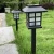 Import Outdoor RGB Color Changeable Small House Shape Waterproof IP65 LED Solar Light for Garden Lawn Pathway Yard Landscape Decor from China