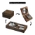 Import Outdoor Travel Square Cigar Ashtray Wooden with Cutter and Punch from China
