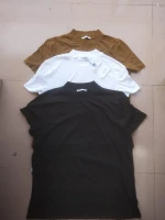 Overrun/Stock Lot Genuine Branded Labels Men's Short Sleeve Crew Neck Casual Soft Cotton T Shirts Outwear Bangladesh Surplus Lot