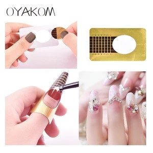 OYAKOM Nail Art Extension Acrylic Gel Forms Guide UV Tips Sticker Nail Form