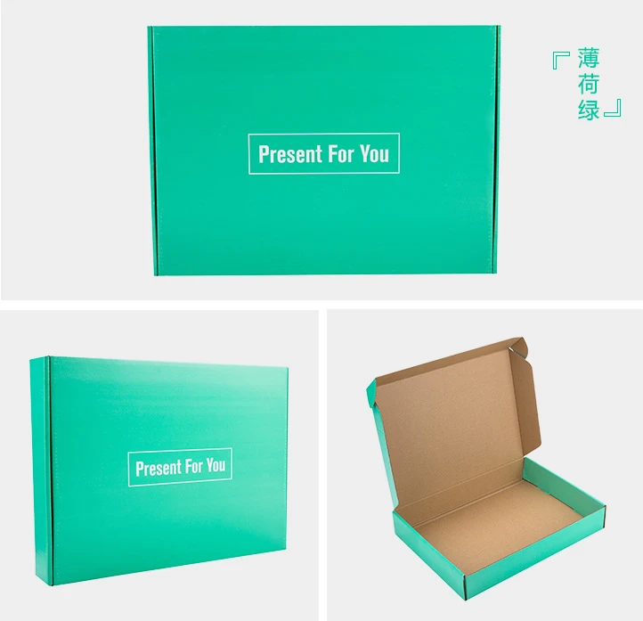 Paper wrapped red mailing box packing shipping boxes corrugated carton