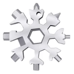 Patented Product Wholesale Best Quality Genius Snow Flake Spanner Set Screwdriver Snow Multi Wrench Tool With Key chain