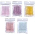 100pcs Disposable Micro Eyelash Brush Makeup Brushes Lashes Removing Swab Micro Makeup Removing Lash Extension Removing Tools