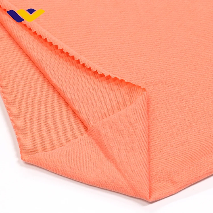 Peach  t-shirts  material casual ORGANIC cotton fabrics