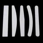 Personalized wholesale diamond shape abrasive zebra gray 80/100/120/150/180/240/320 grit emery board nail file