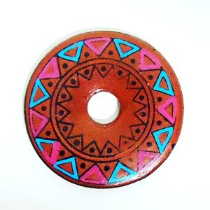 Peru Wholesale loose ceramic clay jewelry pendants, Peruvian ceramic jewelry pendants