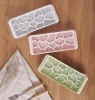 Plastic Food Grade Large Size Ice Cube Tray 14 Cavity Silicone Ice Cube trays Mold for Whiskey ice cream maker