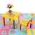 Import Plastic Lightweight Kids Table and Chair Set Colorful Detachable Children Alphabet Design Furniture Set from China