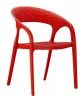 Plastic rattan garden chairs