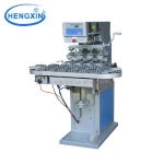 Pneumatic multi color conveyor worktable pad printer printing golf balls