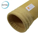 Polyester p84 dust filter bag polypropylene needle felt filter bag for cement plant