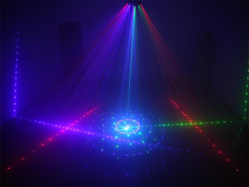 Popular birthday party decorations RGBW effect 8 eyes dj led beam moving head light disco lighting stage laser