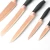 Import Popular OEM Kitchen Knife Set With Holder Knife Set Rose Gold 6pcs Knife Set With Stand from China