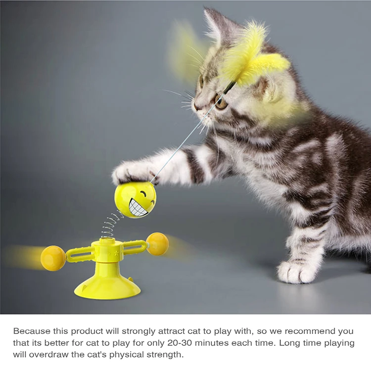Popular Pet Cat Spring Windmill Interactive Cat Toy