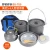 Import Portable Cookware Sets 5-6 people Camping Picnic Barbecue Outdoor aluminium cooking pot set from China
