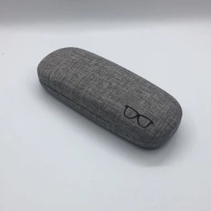 Portable Glasses Eyewear Box Case Bags Metal Linen Display Solid Color Fashion Glasses Protective Organizer Linen glasses cases