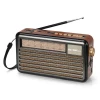Portable multi band home radio FM AM SW radio with solar panel charging LED light wireless speaker rechargeable battery radio