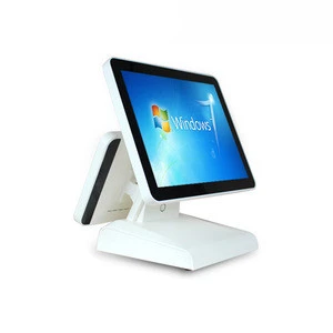 Pos System Dual Screen 15/12 Inch Windows 7 Point Of Sale Financial Equipment For Wholesalers POS1619D