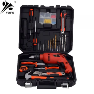 Power Tools Set wrench, hammer,Drill bit and tape measure