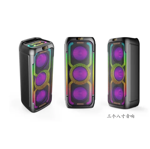 powerful karaoke portable subwoofer bass party powerful stage blue tooth portable party sound box karaoke speaker