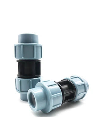 PP Compression Fitting Pipe Accessories Flexible blue black Coupling