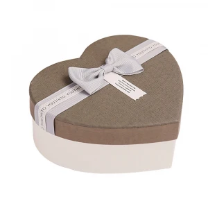 Pretty Elegant Heart Shape Flower Paper Box Perfume Cosmetics Packaging Box For Gift