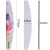 Import Printing Flower Half Moon Shapes Mini Finger File Nail Disposable Manicure Nail File 100/180 Professional Nail Art Tools from China