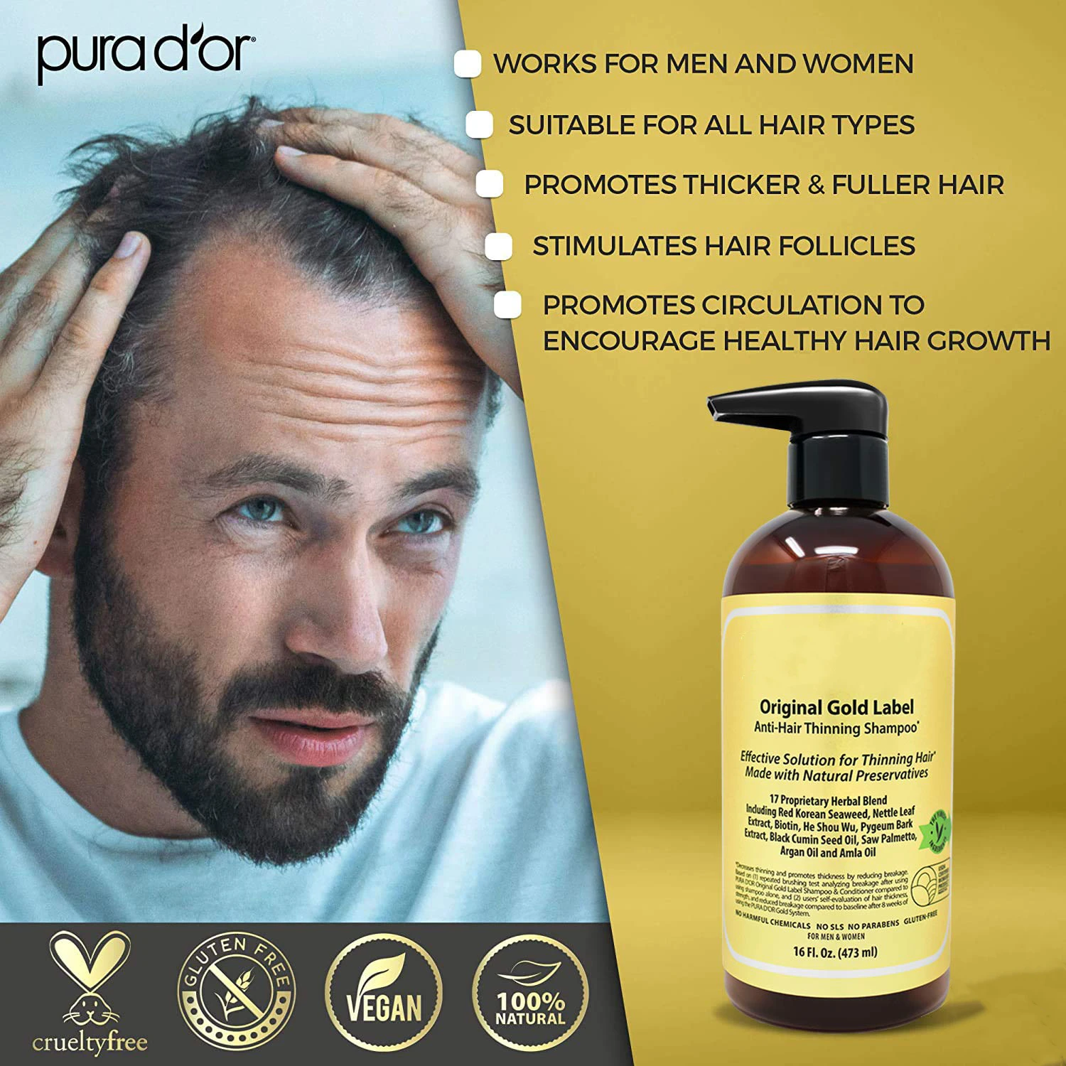 Private Label Anti Hair-Thinning Loss Hair Growth Biotin Conditioner And Shampoo