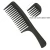 Import Private logo hot selling hair salon tool professional wide tooth detangling carbon hair comb from China