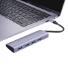 Private Model Aluminum Alloy Type C HUB 4 In 1 with 4 Port USB3.0 with Patent