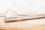 Professional French Rolling Pin for Baking - Smooth Stainless Steel Metal & Tapered Design Best for Fondant, Pie Crust, Cookie