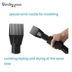 Professional frequency conversion blowing machine pet hair dryer with 3 different nozzles