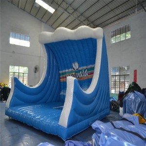 PVC sport Inflatable surf machine simulator game, inflatable surfing game mechanical surfboard for sale
