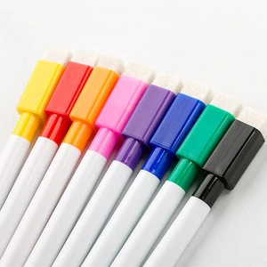 Queenstar Factory Directly OEM Customized Logo Dry Erase Whiteboard Marker Pen With Eraser