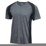 Quick dry t-shirt cut and sew apparel with color block tshirt color combination t shirt polyester fabrics for sport t shirts
