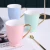 Import QYD White mugs European matte gold handle porcelain mug ceramic gift coffee &amp; tea mugs sets from China