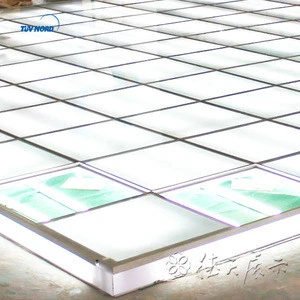 raised floor lighting glass floor system for trade show service