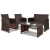 Import rattan furniture 4pcs simple luxury coffee table set from China